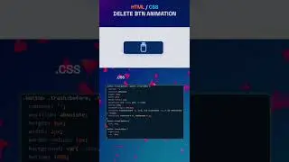 Animated Delete Button | HTML, CSS