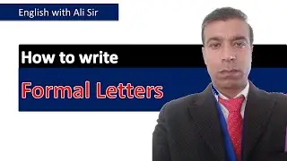 What Are Formal Letters? 📨📨  (FORMAT + EXAMPLE) – Ali Sir