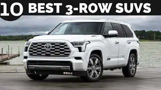 TOP 10 BEST 3-ROW SUVs for Families in 2023-2024