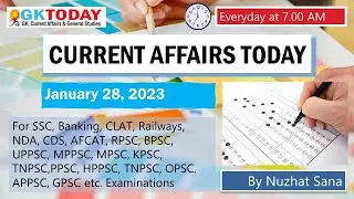 28 January, 2023 Current Affairs in English & Hindi by GK Today