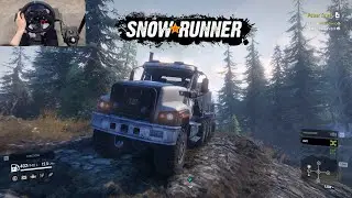 SnowRunner Phase 6 - Power Tower Mission - Logitech G29 gameplay