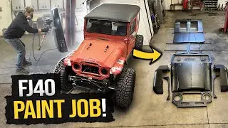 The BEST Color You Could Paint A FJ40! (Full Paint Job)