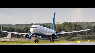 USKK - UNNT  boing 737 - 800 Pobeda. подвёл FPS на посадке))