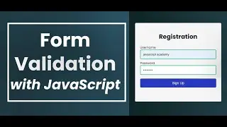 How to Validation Using JavaScript Form