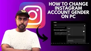 How to change instagram account gender on pc | select gender in instagram account on pc