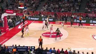 Crvena Zvezda vs Monaco: Kemba Walker's first EuroLeague game (2 pts, 1 ast)