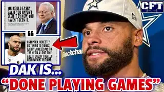 Dak Prescott is DONE playing games with Jerry Jones and the COWBOYS! The DISRESPECT has to STOP!