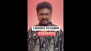 Three books to Learn Statistics for Data Science and Data Analytics #shorts