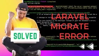 Laravel Migration Error Solved Urdu|Hindi #migrate #laravel