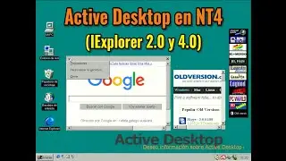 Revisión de Active Desktop en Windows NT4. Internet Explorer 2.0 e Internet Explorer 4.01.