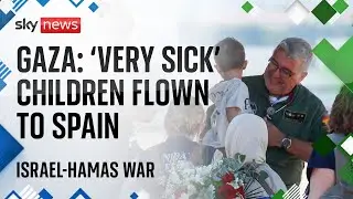 Gaza: Very sick children flown to Spain for urgent medical care | Israel-Hamas war