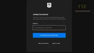 How to fix Connection error could not connect to the Epic Games Network