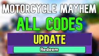 New Motorcycle Mayhem Codes | Roblox Motorcycle Mayhem Codes (January 2024)