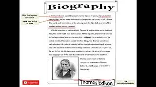 Writing: Writing a biography