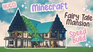 Aesthetic Minecraft Fairy Mansion Speed Build 🌸✨CIT Resource Packs Fairytale Ghoulcraft Mizunos ✨