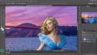 An angel jumping to sea from a bridge | Nice photoshop creation from Photoshop Now | Must watch |