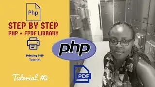 PHP PDF Tutorials 2: How to generate dynamic PDF online invoice using PHP and FPDF library