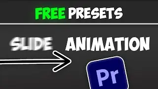 FREE Slide Animation Presets (For text and images) - Premiere pro