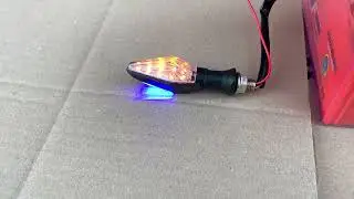Поворот стрела LED 21А, желтый сигнал поворота +габарит синий