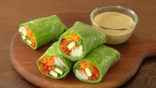 밀가루 없는 또띠아로 베지롤 만들기 :: 이렇게도 또띠아가 되네?? :: 다이어트 채소롤 :: Diet Veggie Roll