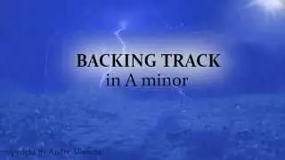 backing track metal ballad in A minor