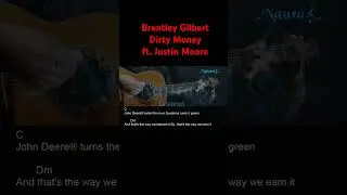 Brantley Gilbert - Dirty Money ft. Justin Moore Guitar Chords Lyrics #shorts