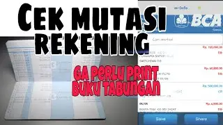 Cara cek mutasi rekening di hp android, BUKU TABUNGAN PRAKTIS TANPA PRINT!!