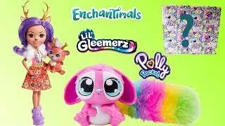 Mattel Giant Toy Box Surprises Reveal! Giant Easter Egg and Lil Gleemerz, Enchantamels Kids Toys