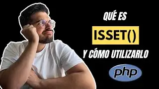 👉 QUÉ es y COMO usar FUNCIÓN isset() en PHP [Explicación + Ejemplo]