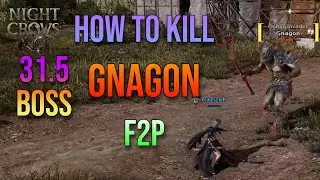 How to kill Gnagon boss 31.5 main quest - Staff F2P - Full fight - Night Crows #ad #sss