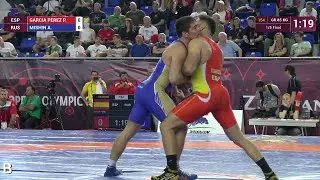 1/8 GR - 85 kg: A. MISHIN (RUS) df. P. GARCIA PEREZ (ESP), 5-1
