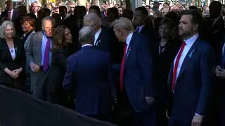 Kamala Harris, Donald Trump greet each other at 9/11 memorial day after heated debate