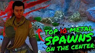 TOP 10 Metal Spawns on THE CENTER in Ark Survival Ascended!!! Including THE BEST METAL LOCATION EVER