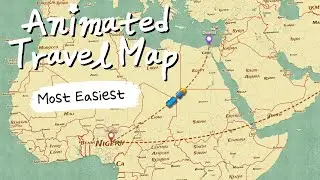 Easiest Map Animation Maker | Create Animated Travel Routes for your Trip