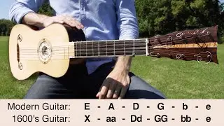 What guitars were like 400 years ago (The 9 String Baroque Guitar)