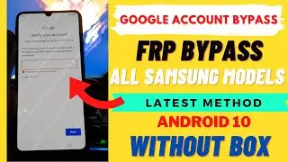 Samsung M20 FRP Bypass Android 10 Unlock Google Account Verification (New Method)