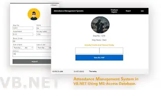 Attendance Management System Project in VB.Net | Mini Project | With beautiful UI