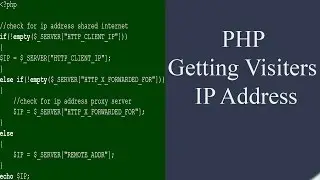 PHP : Getting Visitors IP Address