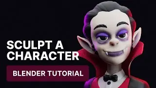 Blender Character Sculpting Tutorial - Blender 4.2 Beginner Tutorial