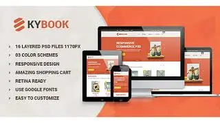 KyBook - Responsive eCommerce PSD Template | Themeforest Website Templates and Themes