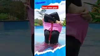 Memakai hijab di kolam renang pakaiannya ketat #shorts #ytshorts #hijab