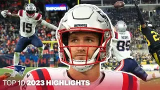 🔥 TOP 10 New England Patriots Highlights | 2023 NFL Season