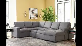 Millcoe Grey 3 Piece Sectional with Pop Up Bed from Signature Design by Ashley