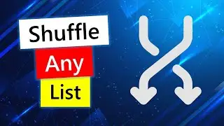 Shuffle any list in C#