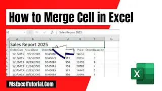 How to Merge Cell in Excel