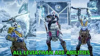 God of War Ragnarok - All Leviathan Axe Light & Heavy Runic Attack Showcase