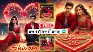 Viral Couple Name Ai Photo Editing | Couple T-Shirt Name photo Kaise Banaye | bing image creator