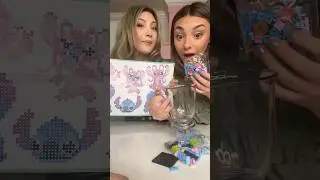 Pixel vs Bricks! 🤩 Sister Stitch art challenge! 