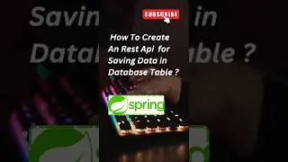 Steps For API for Saving Data in Database | 