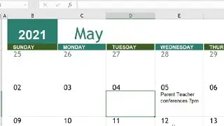 Gawa tayo ng CALENDAR using Excel